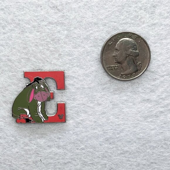 🔮 5/$25 Disney Alphabet E For Eeyore Winnie the Pooh Pin - Picture 2 of 3